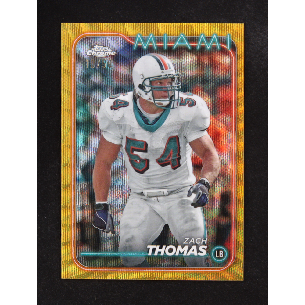Zach Thomas 2024 Topps Chrome Gold Wave Refractors #109 #10/50 at PristineAuction.com