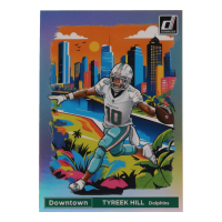Tyreek Hill 2024 Panini Donruss Football Oversized Downtown Jumbo #3 at PristineAuction.com