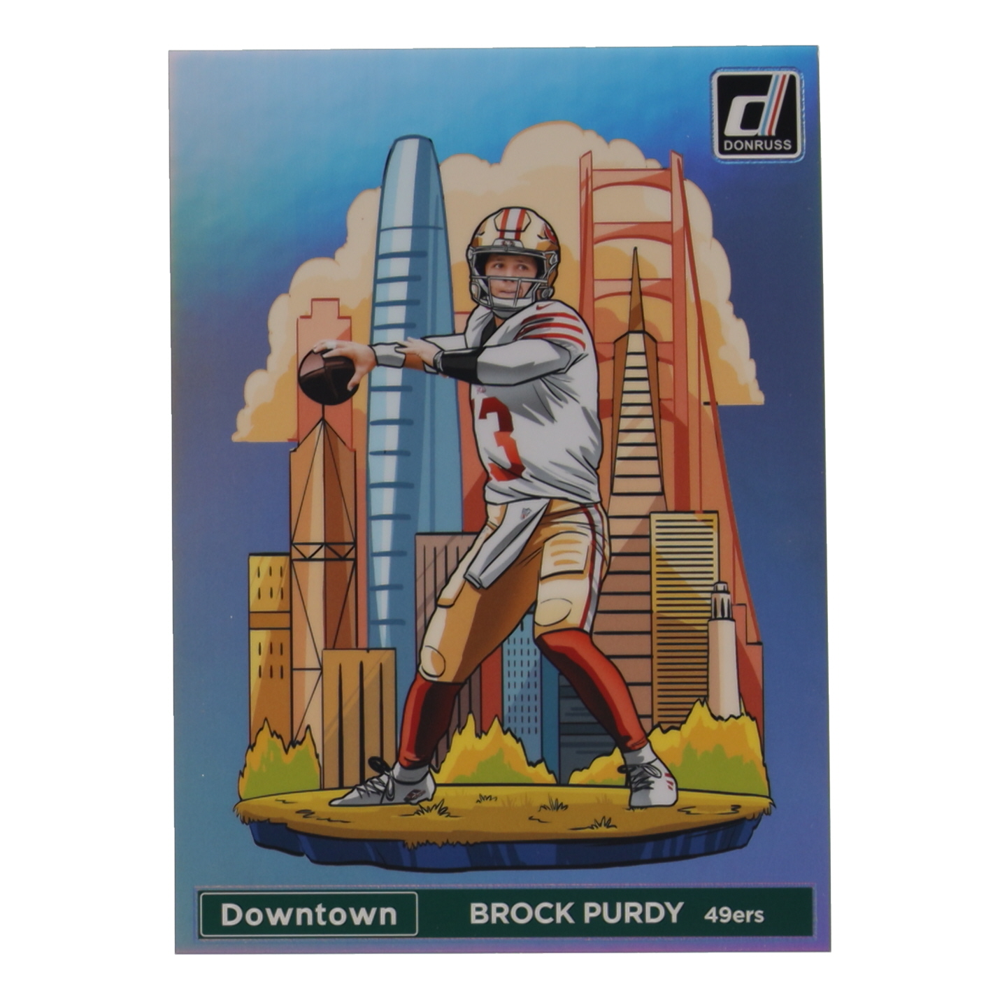 Brock Purdy 2024 Panini Donruss Football Oversized Downtown Jumbo #4 at PristineAuction.com Brock Purdy 2024 Panini Donruss Football Oversized Downtown Jumbo #4 at PristineAuction.com