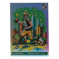 Jordan Love 2024 Panini Donruss Football Oversized Downtown Jumbo #5 at PristineAuction.com