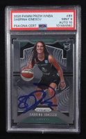 Sabrina Ionescu Signed 2020 Panini Prizm WNBA #89 RC (PSA 9 | Autograph Grade 10) at PristineAuction.com