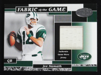 Joe Namath 2002 Leaf Certified Fabric of the Game #33 #10/100 at PristineAuction.com