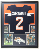 Patrick Surtain II Signed Broncos Custom Framed Jersey Display (JSA) at PristineAuction.com