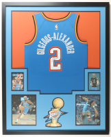 Shai Gilgeous-Alexander Signed Thunder Custom Framed Jersey Display (JSA) at PristineAuction.com