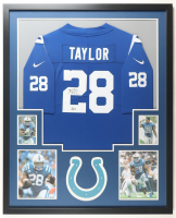 Jonathan Taylor Signed Colts Custom Framed Jersey Display (Beckett) at PristineAuction.com