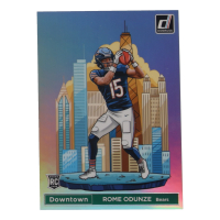 Rome Odunze 2024 Panini Donruss Football Oversized Downtown Jumbo #15 RC at PristineAuction.com