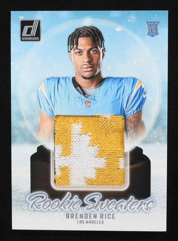 Brenden Rice 2024 Donruss Rookie Holiday Sweater #24 RC at PristineAuction.com Brenden Rice 2024 Donruss Rookie Holiday Sweater #24 RC at PristineAuction.com