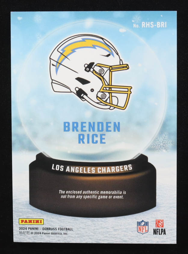 Brenden Rice 2024 Donruss Rookie Holiday Sweater #24 RC at PristineAuction.com Brenden Rice 2024 Donruss Rookie Holiday Sweater #24 RC at PristineAuction.com