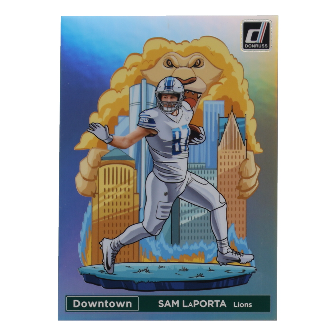 Sam LaPorta 2024 Panini Donruss Football Oversized Downtown Jumbo #6 at PristineAuction.com Sam LaPorta 2024 Panini Donruss Football Oversized Downtown Jumbo #6 at PristineAuction.com