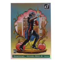 Michael Penix Jr. 2024 Panini Donruss Football Oversized Downtown Jumbo #14 RC at PristineAuction.com