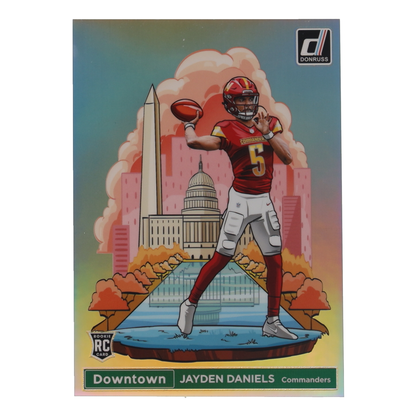 Jayden Daniels 2024 Panini Donruss Football Oversized Downtown Jumbo #16 RC at PristineAuction.com Jayden Daniels 2024 Panini Donruss Football Oversized Downtown Jumbo #16 RC at PristineAuction.com