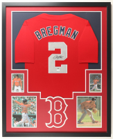 Alex Bregman Signed Red Sox Custom Framed Jersey Display (PSA & JSA) at PristineAuction.com