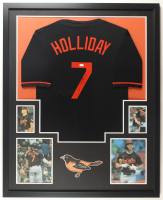 Jackson Holliday Signed Orioles Custom Framed Jersey Display (JSA) at PristineAuction.com