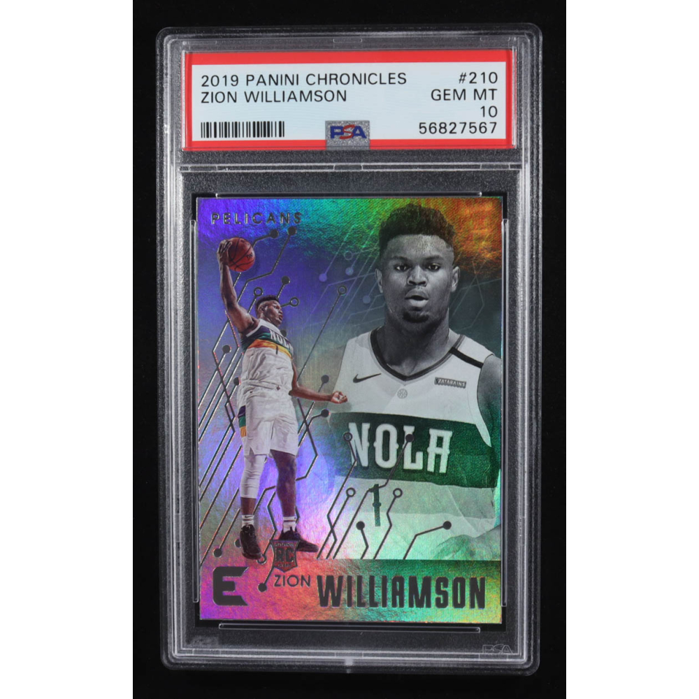 Zion Williamson 2019-20 Panini Chronicles #210 RC / Essentials (PSA 10) at PristineAuction.com