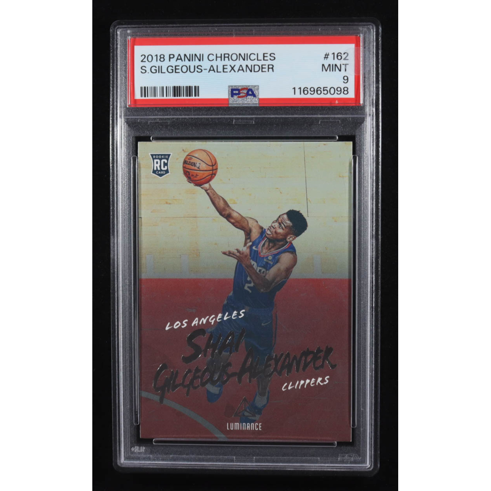 Shai Gilgeous-Alexander 2018-19 Panini Chronicles #162 RC / Luminance (PSA 9) at PristineAuction.com