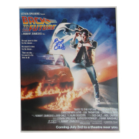 Bob Gale Signed "Back to the Future" 11x14 Poster (ACOA) at PristineAuction.com