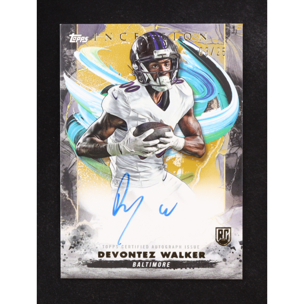 Devontez Walker 2024 Topps Inception Rookie Autographs Gold #RADW #03/25 RC at PristineAuction.com