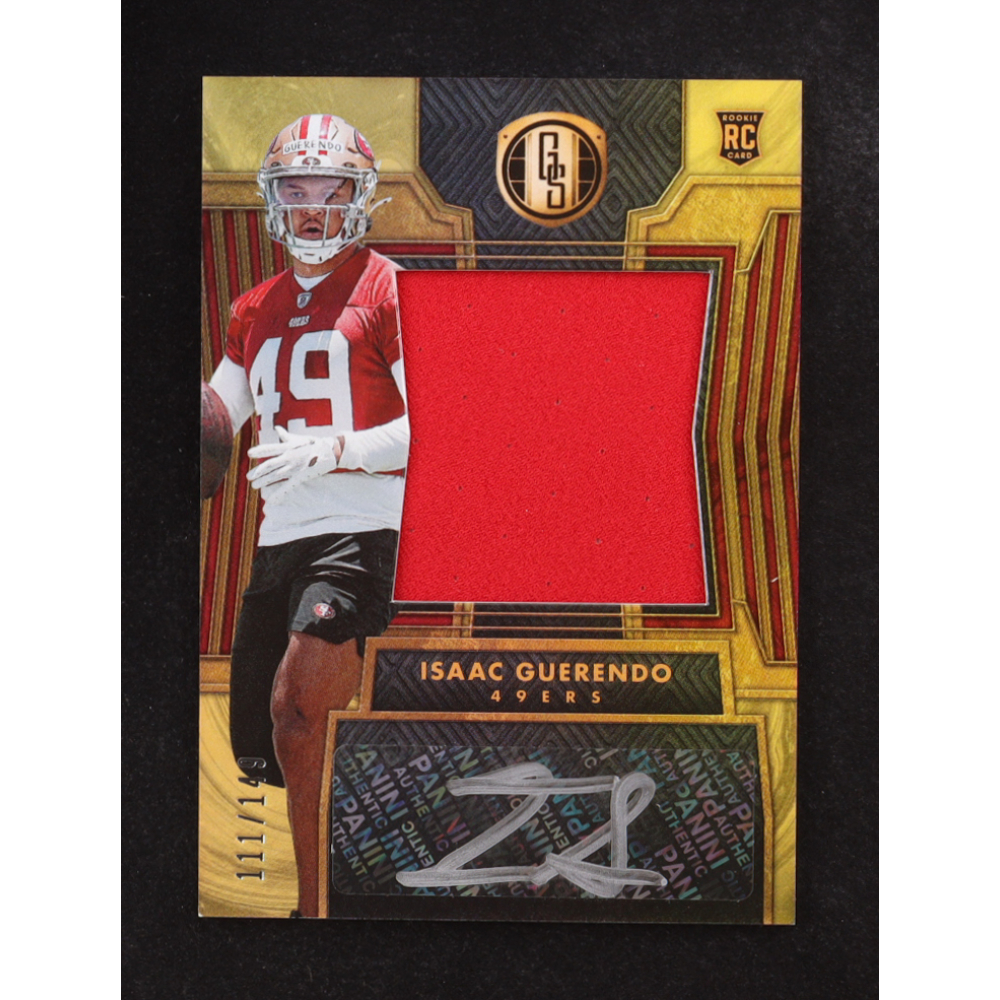 Isaac Guerendo 2024 Panini Gold Standard JSY AU #273 #111/149 RC at PristineAuction.com