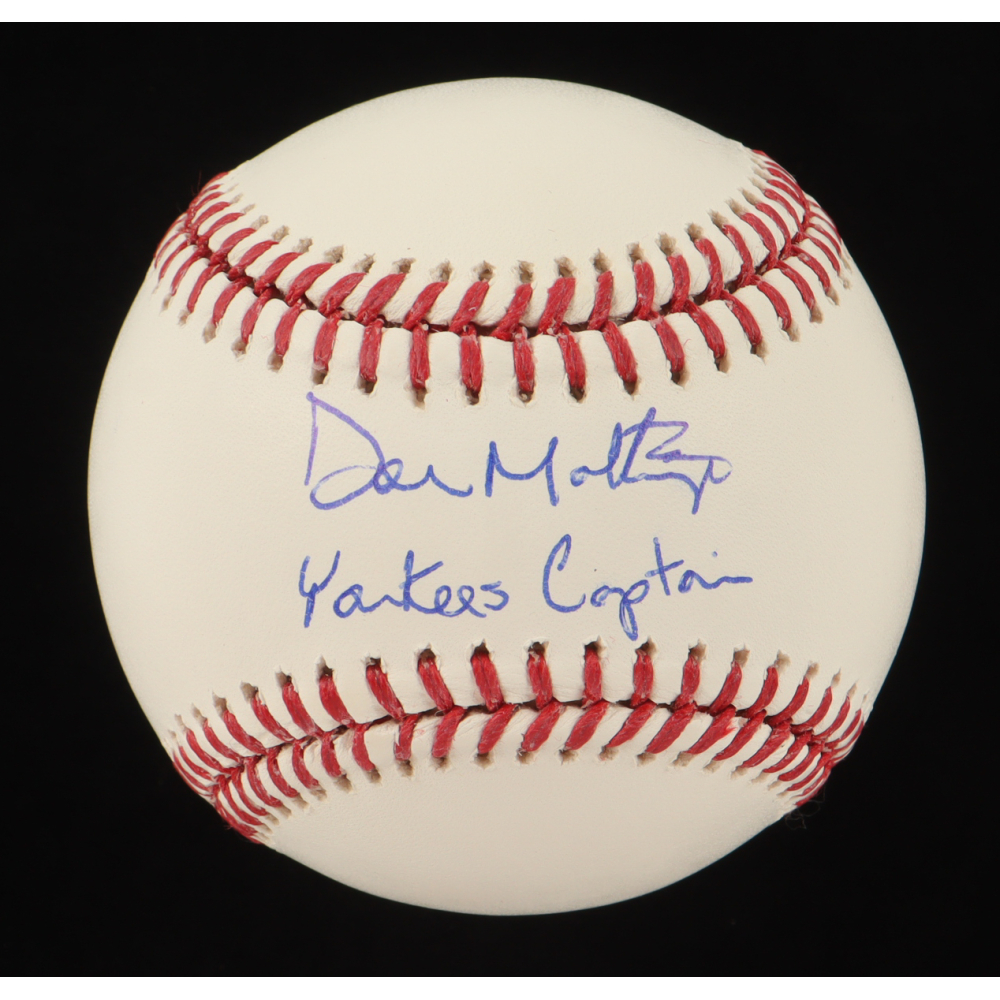 Don Mattingly Signed Official 1993 World Series Logo Baseball Inscribed "Yankee Captain" (MLB) at PristineAuction.com