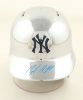 Miguel Andujar Signed Yankees Chrome Mini Batting Helmet (JSA) at PristineAuction.com