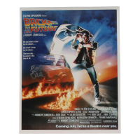 Bob Gale Signed "Back to the Future" 11x14 Poster (ACOA) at PristineAuction.com