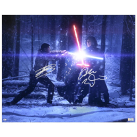 John Boyega & Adam Driver Signed "Star Wars: The Force Awakens" 16x20 Photo (CA) at PristineAuction.com