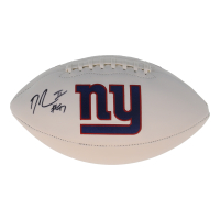 Dexter Lawrence Signed Giants Logo Football (Beckett) at PristineAuction.com