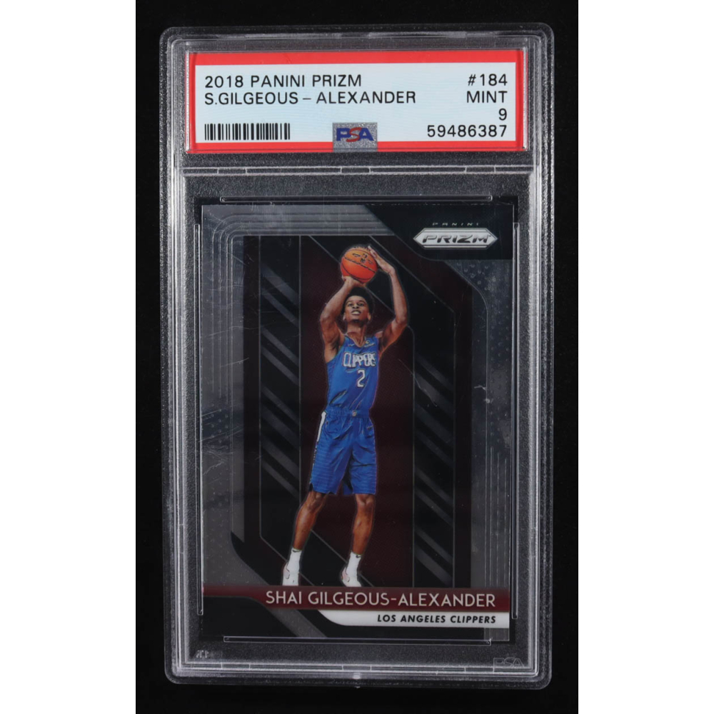 Shai Gilgeous-Alexander 2018-19 Panini Prizm #184 RC (PSA 9) at PristineAuction.com