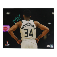 Giannis Antetokounmpo Signed Bucks 11x14 Photo (JSA) at PristineAuction.com