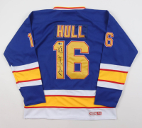 Brett Hull Signed Blues CCM Captain's Jersey Inscribed "HOF 2009" (Beckett) at PristineAuction.com