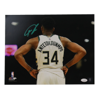 Giannis Antetokounmpo Signed Bucks 11x14 Photo (JSA) at PristineAuction.com