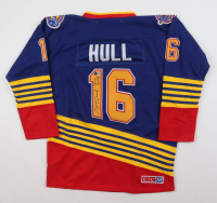 Brett Hull Signed Blues CCM Authentic Captain's Jersey Inscribed "HOF 2009" (Beckett) at PristineAuction.com