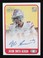 Jaxon Smith-Njigba 2021 Onyx Vintage College Autographs Red #CAJA RC at PristineAuction.com