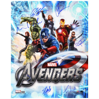 "The Avengers" 16x20 Photo Cast-Signed by (6) with Stan Lee, Chris Evans, Chris Hemsworth, Mark Ruffalo (CA) at PristineAuction.com