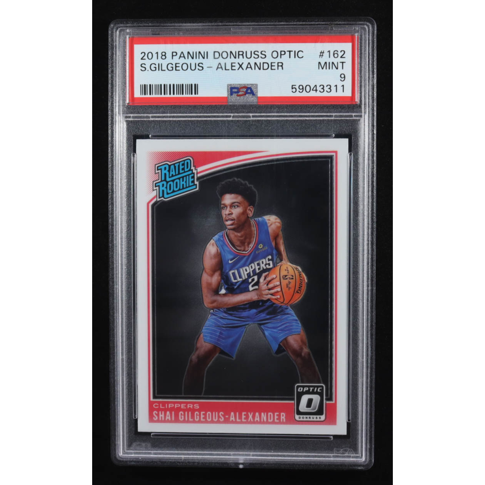 Shai Gilgeous-Alexander 2018-19 Donruss Optic #162 RR RC (PSA 9) at PristineAuction.com