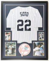 Juan Soto Signed Yankees Custom Framed Jersey Display (JSA) at PristineAuction.com