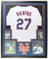 Mark Vientos Signed Mets Custom Framed Jersey Display (JSA) at PristineAuction.com