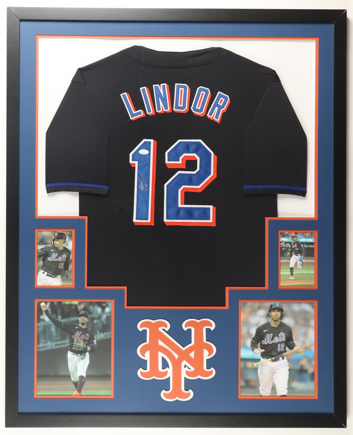 Fransisco Lindor Signed Mets Custom Framed Jersey Display (JSA) at PristineAuction.com Fransisco Lindor Signed Mets Custom Framed Jersey Display (JSA) at PristineAuction.com