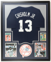 Jazz Chisholm Jr. Signed Yankees Custom Framed Jersey Display (JSA) at PristineAuction.com