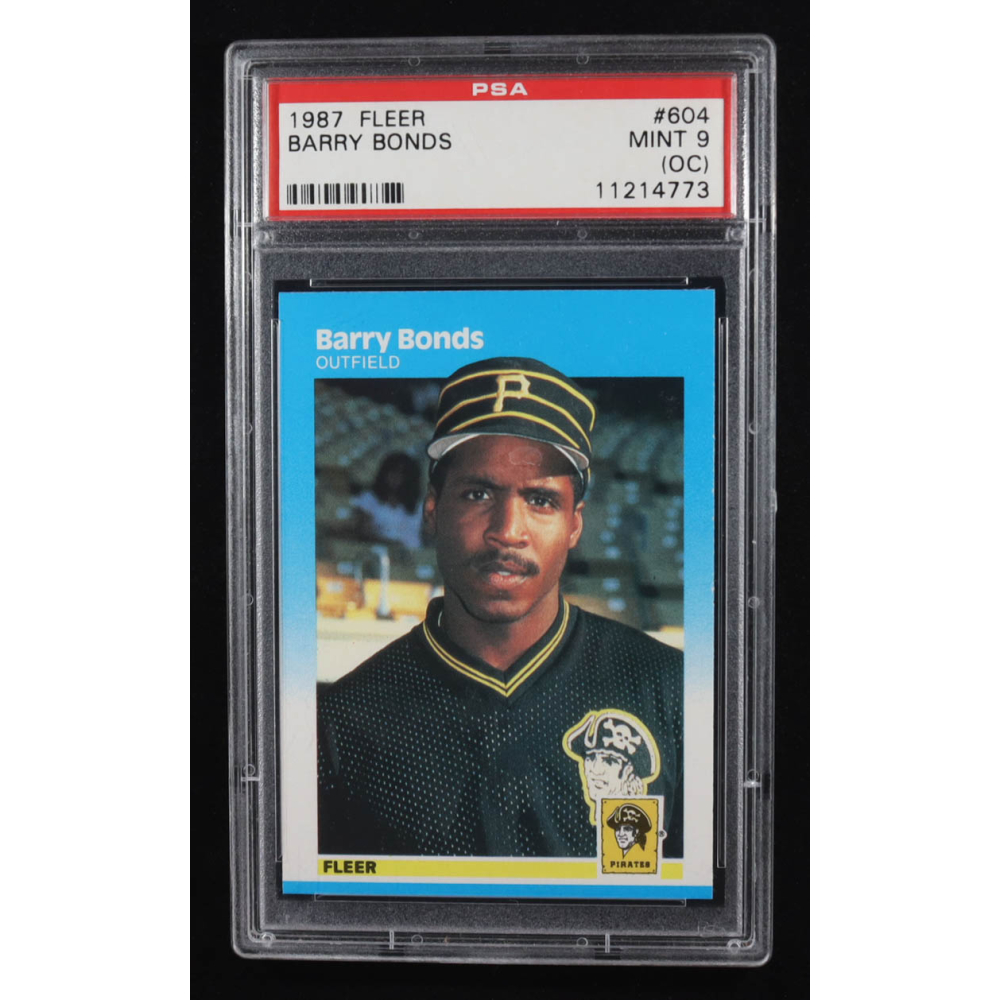 Barry Bonds 1987 Fleer #604 RC (PSA 9) at PristineAuction.com