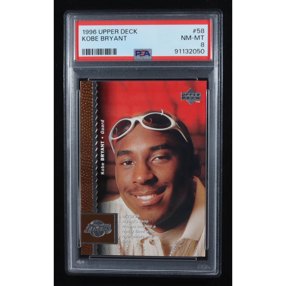 Kobe Bryant 1996-97 Upper Deck #58 RC (PSA 8) at PristineAuction.com
