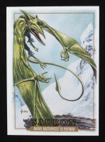 Sauron 2024 SkyBox Marvel Masterpieces '92 Platinum Leather #76 at PristineAuction.com