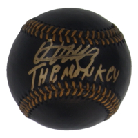 Oneil Cruz Signed Black Leather OML Baseball Inscribed "The Monkey" (JSA & USA Marketing) at PristineAuction.com