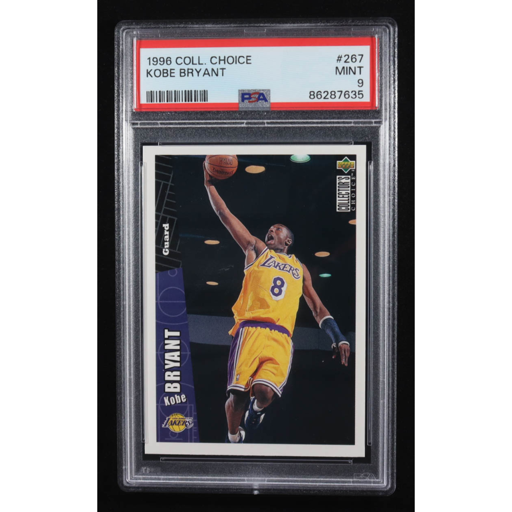 Kobe Bryant 1996-97 Collector's Choice #267 RC (PSA 9) at PristineAuction.com Kobe Bryant 1996-97 Collector's Choice #267 RC (PSA 9) at PristineAuction.com