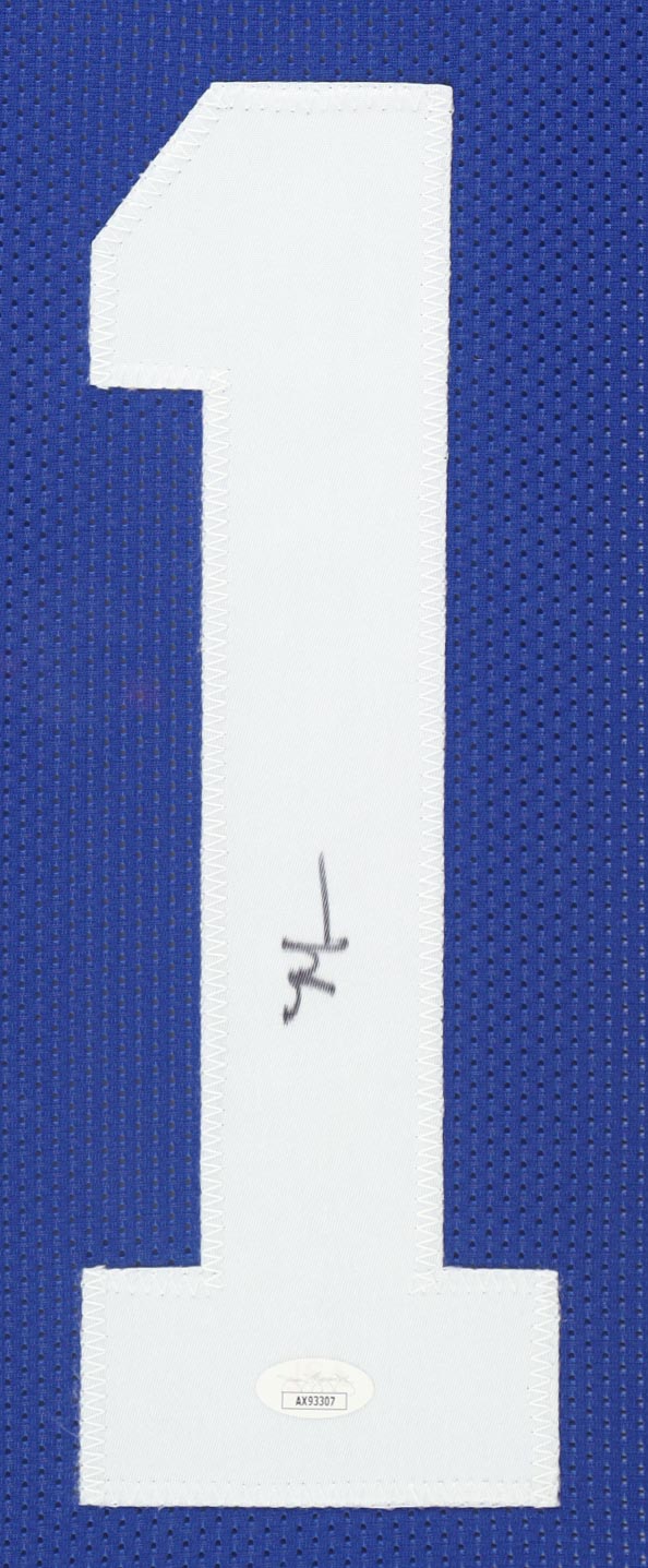 Malik Nabers Signed Giants Custom Framed Jersey Display (JSA) at PristineAuction.com Malik Nabers Signed Giants Custom Framed Jersey Display (JSA) at PristineAuction.com