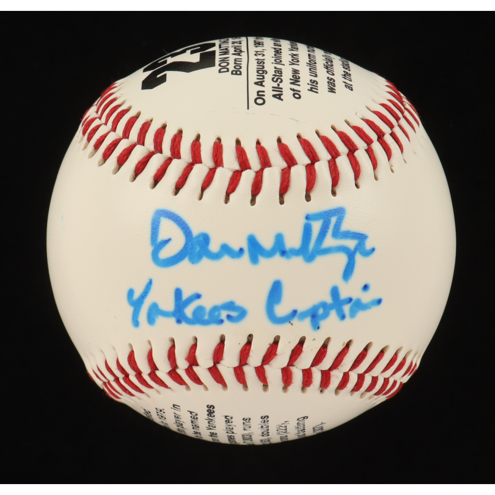 Don Mattingly Signed Player Commemorative Edition Baseball Inscribed "Yankees Captain" (MLB) at PristineAuction.com