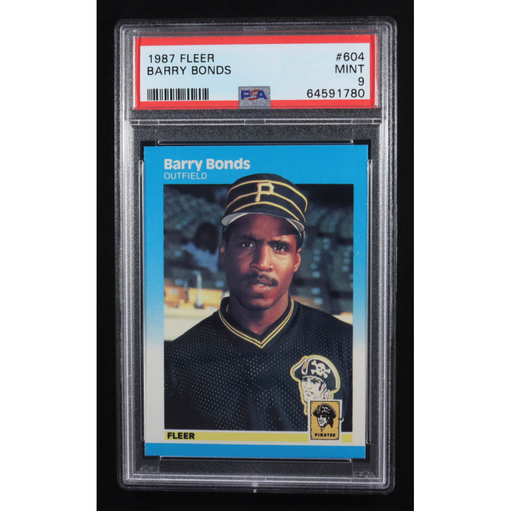 Barry Bonds 1987 Fleer #604 RC (PSA 9) at PristineAuction.com Barry Bonds 1987 Fleer #604 RC (PSA 9) at PristineAuction.com