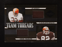 Jim Brown / Ozzie Newsome 2005 Leaf Limited Team Threads Dual #TT5 #11/75 at PristineAuction.com