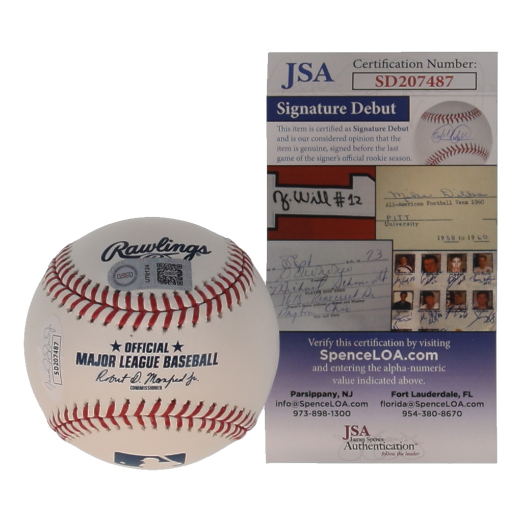 Jackson Chourio Signed OML Baseball (JSA & USA Marketing) at PristineAuction.com Jackson Chourio Signed OML Baseball (JSA & USA Marketing) at PristineAuction.com