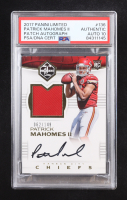 Patrick Mahomes II 2017 Limited #136 JSY AU #062/149 RC (PSA | Auto Grade PSA 10) at PristineAuction.com